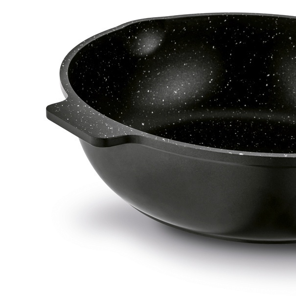 Patelnia WOK na indukcję z pokrywką Starke Pro Yasai 32 cm