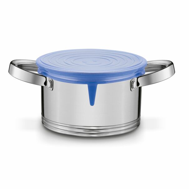 Pokrywki silikonowe Tadar Silico 20 cm 15,5 cm 13,5 cm 11 cm 9 cm 6,5 cm niebieskie