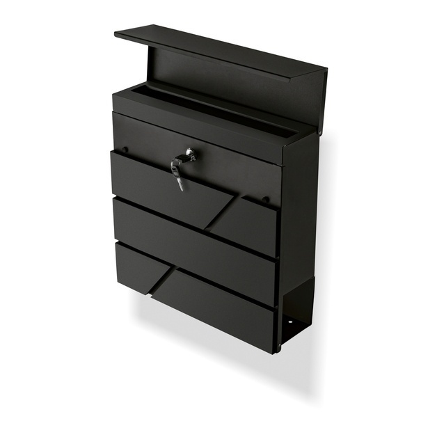 Skrzynka na listy Tadar Remo 37 x 37 x 11 cm ciemnoszara
