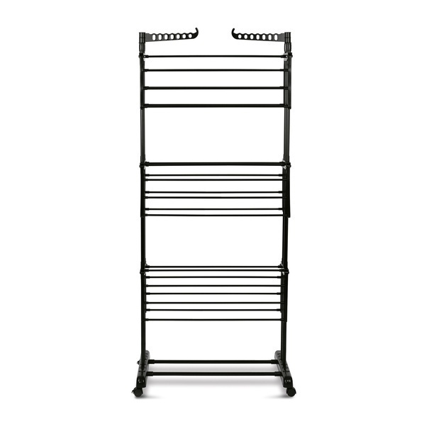 Suszarka na pranie pionowa Konighoffer 75 x 64 x 175 cm czarna