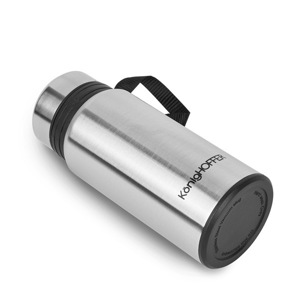 Termos pr&oacute;żniowy ze stali nierdzewnej z sitkiem Konighoffer Adventure 500 ml