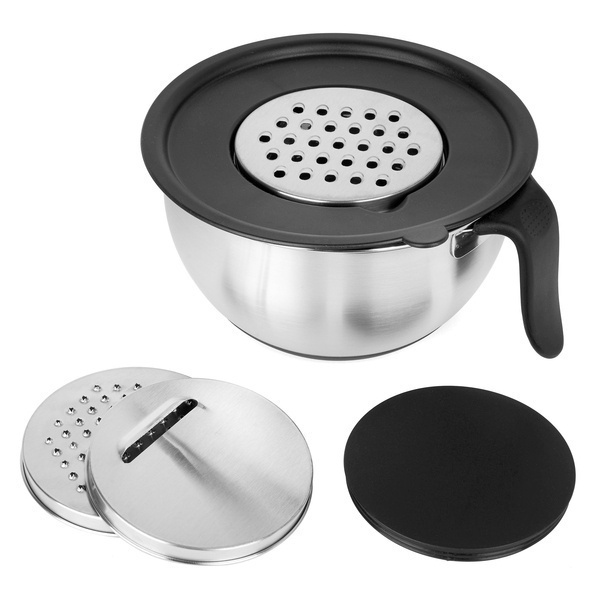 Wielofunkcyjna miska ze stali nierdzewnej Konighoffer z zestawem tarek 20 cm