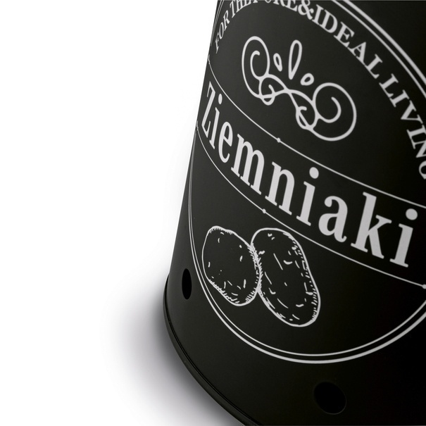 Zestaw 3 metalowych pojemnik&oacute;w kuchennych Tadar Ziemniaki Cebula Czosnek