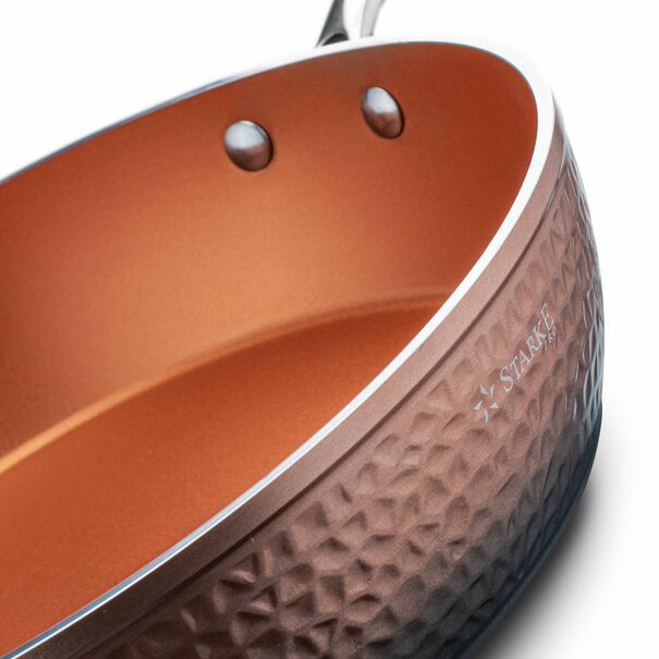 Zestaw 3 patelni non-stick Starke Pro Glossy Copper 20 cm 24 cm 28 cm