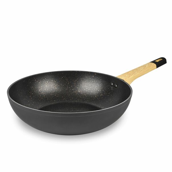Zestaw 4 patelni marmurkowych Konighoffer Horta 20 24 28 cm i WOK 30 cm