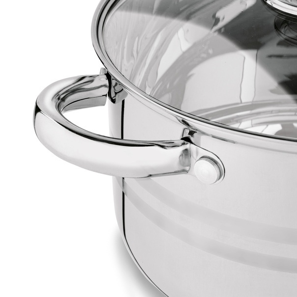 Zestaw garnk&oacute;w na indukcję Konighoffer Bari Silver 8 element&oacute;w