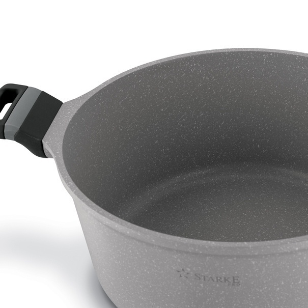 Zestaw garnk&oacute;w na indukcję marmurowych Starke Pro Musse Grey 10 element&oacute;w