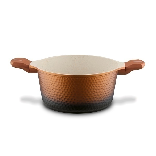 Zestaw garnk&oacute;w na indukcję Starke Pro Texture Copper 10 element&oacute;w