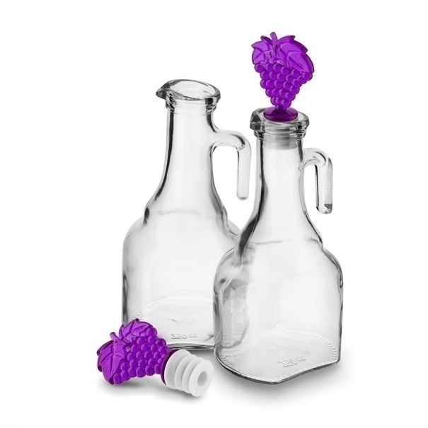 Butelki na oliwę szklane Sarina 250 ml 2 sztuki mix kolor&oacute;w
