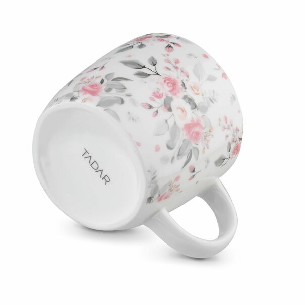 Kubek porcelanowy z zaparzaczem nierdzewnym Tadar R&oacute;życzki 320 ml