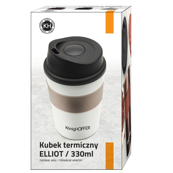 Kubek termiczny Konighoffer Elliot 330 ml brązowy