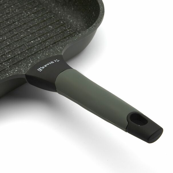 Patelnia grillowa marmurowa na indukcję Starke Pro Viridi 28 cm