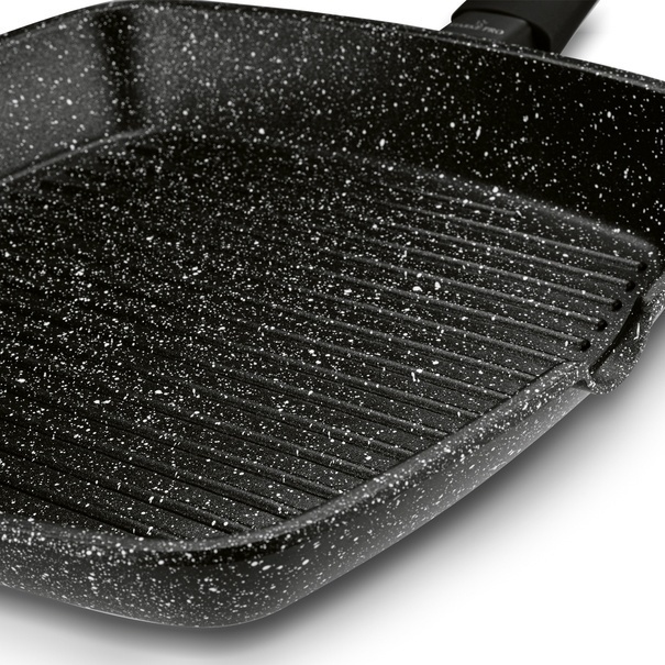 Patelnia grillowa non-stick Starke Pro Chelsea 28 cm kwadratowa z przekładką filcową