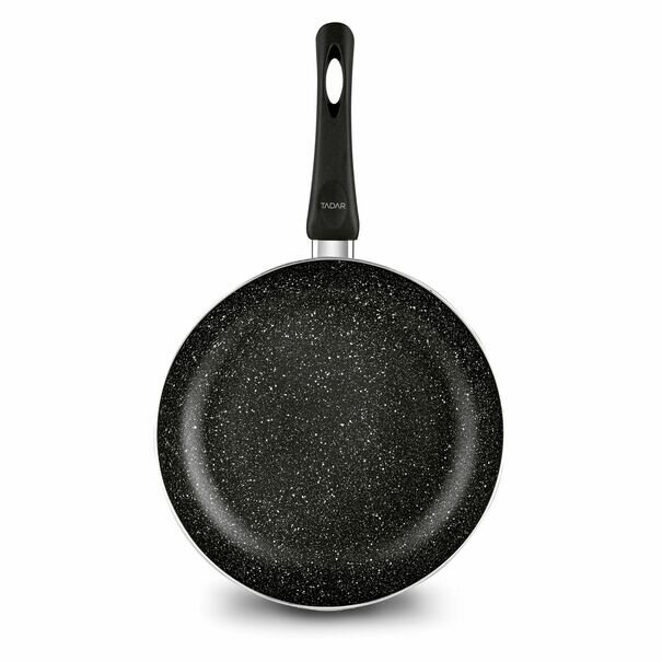 Patelnia marmurkowa non-stick z pokrywką głęboka Tadar Marmara 28 cm