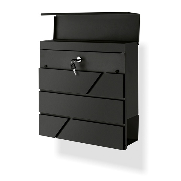 Skrzynka na listy Tadar Remo 37 x 37 x 11 cm ciemnoszara