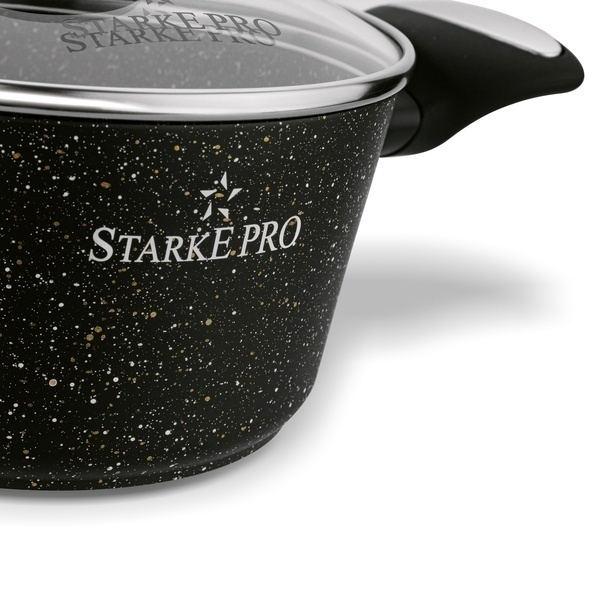 Zestaw garnk&oacute;w na indukcję Starke Pro Strappo Marble 10 element&oacute;w