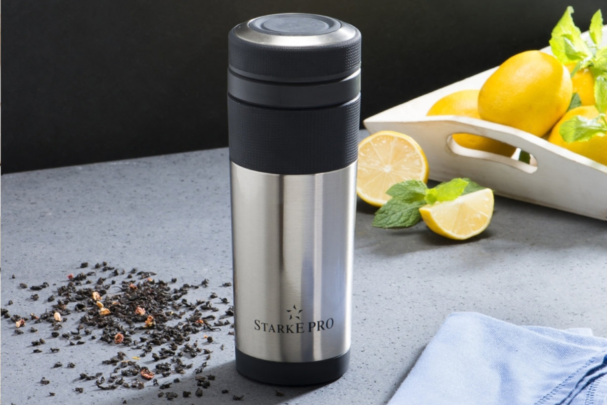 Kubek termiczny z sitkiem Starke Pro Traveler 400 ml