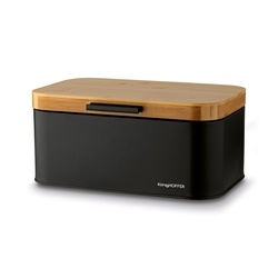 Chlebak stalowy Konighoffer Capri 30,5 x 18 x 14 cm czarny