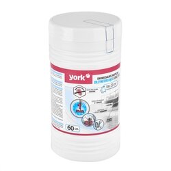Chusteczki dezynfekujące w tubie York Long Life 60 sztuk
