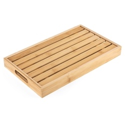 Deska bambusowa do krojenia pieczywa z tacą 2w1 Tadar 38 x 23 cm