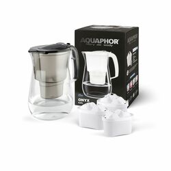 Dzbanek filtrujący Aquaphor Tritan Onyx 4,2 l z 3 wkładami filtrującymi B25 Maxfor czarny