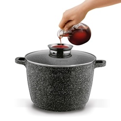 Garnek ceramiczny wysoki Konighoffer Kingstone 6,5 l okrągły z aromatyzerem