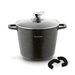 Garnek na indukcję wysoki Konighoffer Pollo 4 l i 2 nakładki