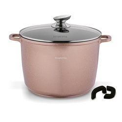 Garnek na indukcję wysoki Konighoffer Pollo Rose Gold 10 l i 2 nakładki