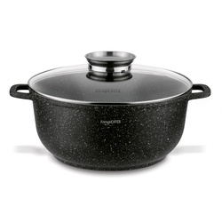 Garnek na indukcję z pokrywką Konighoffer Pollo Black 6,5 l