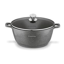 Garnek na indukcję z pokrywką Konighoffer Pollo Grey 6,3 l