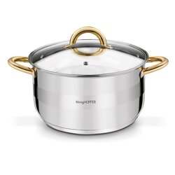 Garnek na indukcję ze stali nierdzewnej Konighoffer Faro Gold 9,2 l