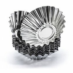 Foremki do babeczek metalowe Spinwar 6,5 cm 10 szt. ocynowane