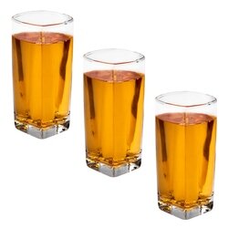 Komplet trzech szklanek kwadratowych Tadar Long Drink 300 ml