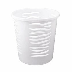 Kosz na papier biurowy Branq Zebra 10 l biały