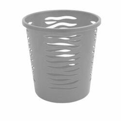 Kosz na papier biurowy Branq Zebra 10 l szary