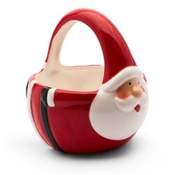 Koszyczek bożonarodzeniowy ozdobny ceramiczny Tadar Christmas 16,4 x 14 x 15,5 cm