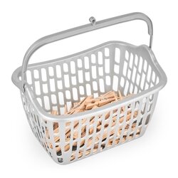 Koszyk na klamerki Hega Mondego srebrny