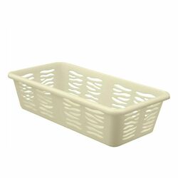 Koszyk plastikowy uniwersalny Branq Zebra 19,7 x 10 x 5 cm kremowy