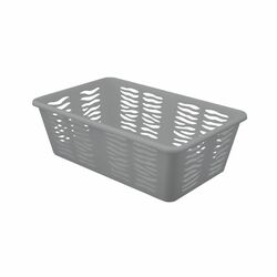 Koszyk plastikowy uniwersalny Branq Zebra 25 x 15,8 x 8,1 cm szary