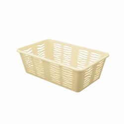 Koszyk plastikowy uniwersalny Branq Zebra 25 x 15,8 x 8,1 cm kremowy