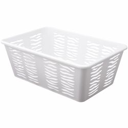 Koszyk plastikowy uniwersalny Branq Zebra 30 x 20 x 11,1 cm biały