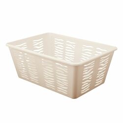 Koszyk plastikowy uniwersalny Branq Zebra 36,4 x 25,4 x 14,5 cm kremowy
