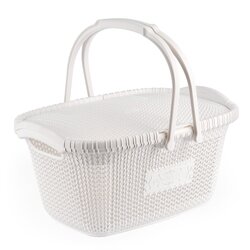 Koszyk Violet House Rattan 32,5 x 47 x 22 cm biały