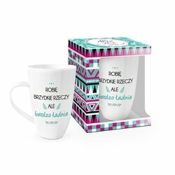 Kubek baryłka BGtech Robię brzydkie rzeczy ale bardzo ładnie NBC 400 ml