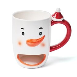 Kubek ceramiczny bożonarodzeniowy Tadar Bałwan 360 ml