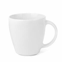 Kubek do kawy i herbaty porcelanowy Lubiana Victoria 300 ml biały