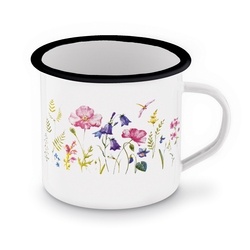 Kubek emaliowany retro Tadar Evika 700 ml