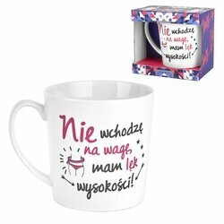 Kubek porcelanowy NBC BGtech Crazy girl nie wchodzę 480 ml