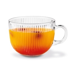 Kubek szklany Tadar Jumbo Paski 450 ml