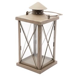 Lampion metalowy Tadar 14 x 14 x 30 cm antracyt